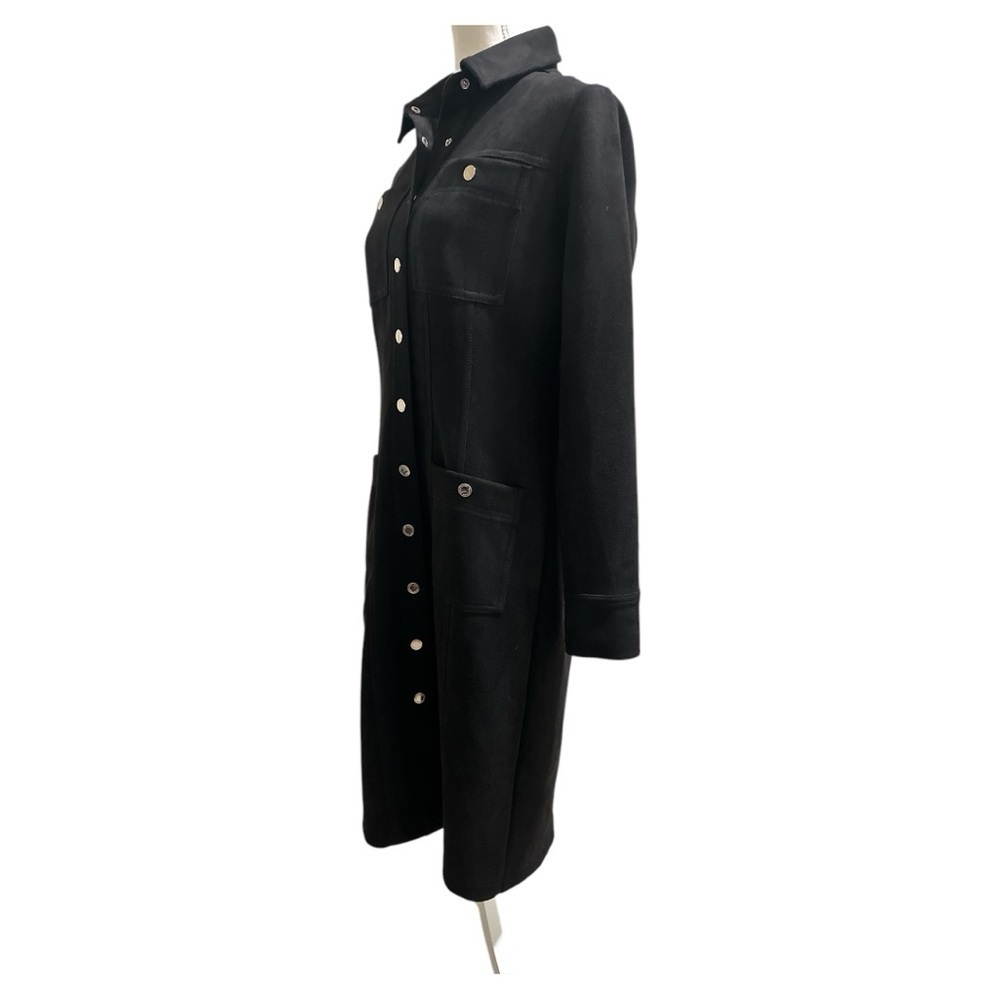 White House Black Market Vegan Suede Shirtdress Size 6 NWT - Picture 7 of 12